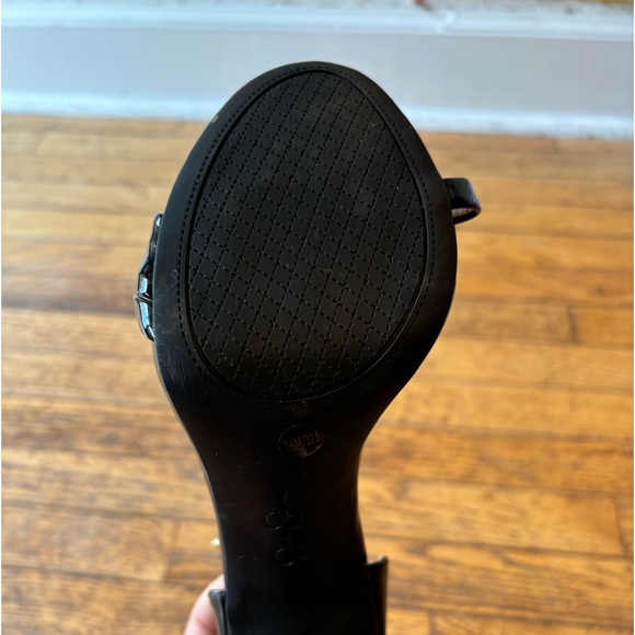 Jessica Simpson Black Strappy Heels Size 7.5 - Picture 6 of 6